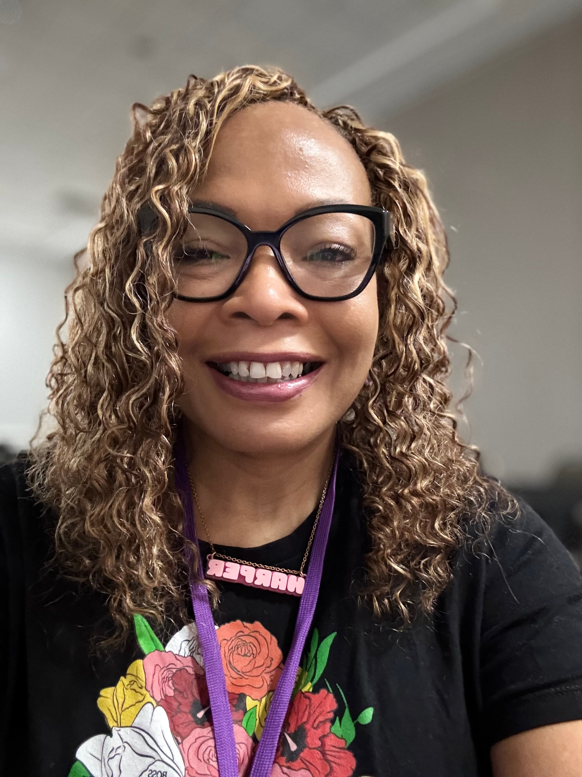 Harper Black at a literary event